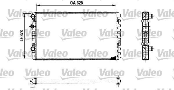 VALEO Radiaator, mootorijahutus 730955 VALEO 730955 Mootori radiaator Polo 6n1 hind