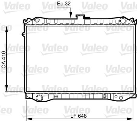 VALEO Chladič motora 731188 VALEO 731188 Chladič motora Bluebird Kombi (WU11) cena
