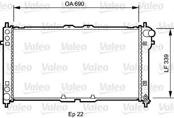 VALEO Ψυγείο, ψύξη κινητήρα 731472 Ψυγειο νερου VALEO Mazda PREMACY 731472