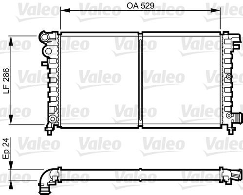 VALEO Chladič motora 731530 VALEO Chladič motora CITROËN 731530