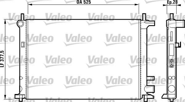 VALEO Ψυγείο, ψύξη κινητήρα 731736 Ψυγειο νερου VALEO Mazda PREMACY 731736