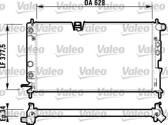 VALEO Chladič motora 731847 Chladič motora VALEO MONTEREY 731847 lacné