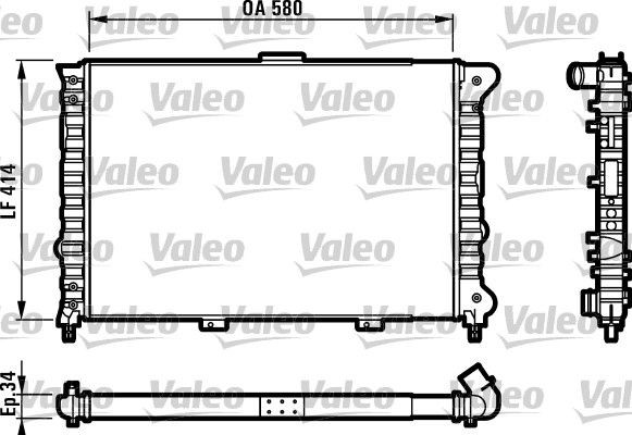 VALEO Radiateur 732012 Radiateur van de motor VALEO 159 732012 goedkoop