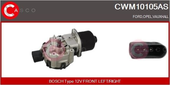 CASCO Motor stieračov CWM10105AS Motor stieračov CASCO Opel TIGRA CWM10105AS