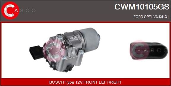 CASCO Vindrutetorkarmotor CWM10105GS CASCO CWM10105GS Torkarmotor Opel l08 original