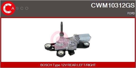 Motore tergicristallo CASCO CWM10312GS CASCO CWM10312GS Motorino tergi anteriore e posteriore Ford FIESTA 2012
