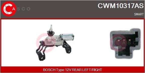 CASCO Motore tergicristallo CWM10317AS CASCO CWM10317AS Motorino tergivetro Smart 450 Cabrio prezzo