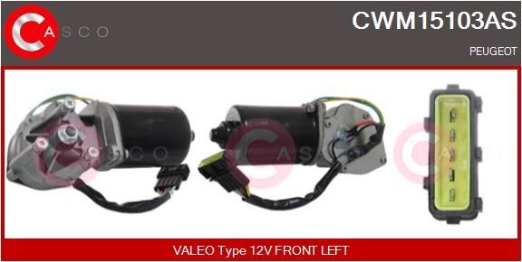 CASCO Motore tergicristallo CWM15103AS CASCO CWM15103AS Motorino tergi Peugeot 308 SW originale prezzo