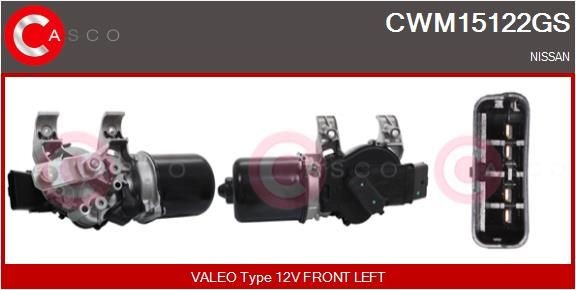 Pesuri mootor CASCO CWM15122GS CASCO CWM15122GS: Klaasipuhasti mootor Nissan QASHQAI 2012