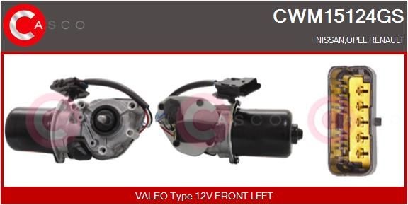 CASCO Motor stieračov CWM15124GS Motor stieračov CASCO TIGRA CWM15124GS lacné