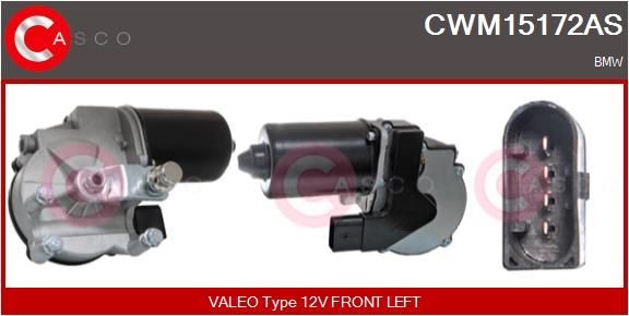 Vindrutetorkarmotor CASCO CWM15172AS CASCO CWM15172AS Motor till vindrutetorkare fram och bak BMW 5-serie 2020