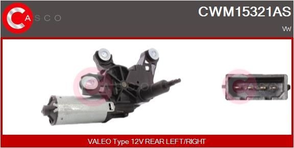 CASCO Stikla tīrītāju motors CWM15321AS CWM15321AS Stiklu tīrītāju mehānisma motors CASCO VW ID.3