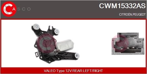 CASCO Moteur d'essuie-glace CWM15332AS CWM15332AS Moteur d'essuie-glace CASCO PEUGEOT 208