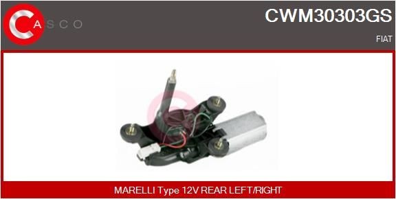 Motore tergicristallo CASCO CWM30303GS CASCO CWM30303GS Motorino tergi anteriore e posteriore Fiat PUNTO 2004