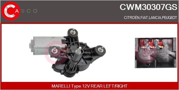 Ruitenwissermotor CASCO CWM30307GS CASCO CWM30307GS: Wissermotor Lancia YPSILON 2019