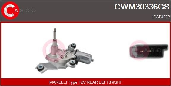 Motore tergicristallo CASCO CWM30336GS CASCO CWM30336GS Motorino tergi anteriore e posteriore Jeep WRANGLER 2008