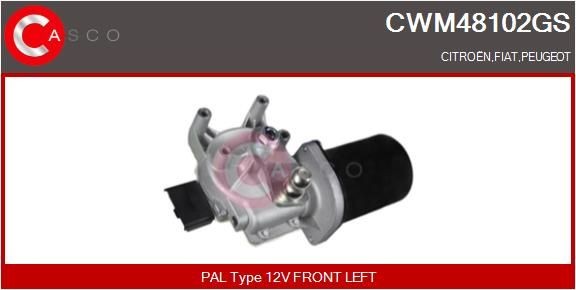 CASCO Ruitenwissermotor CWM48102GS CWM48102GS CASCO Achterruitenwisser, motor Fiat goedkoop