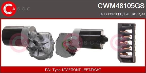 CASCO Ruitenwissermotor CWM48105GS Skoda KAMIQ Wissermotor CASCO CWM48105GS