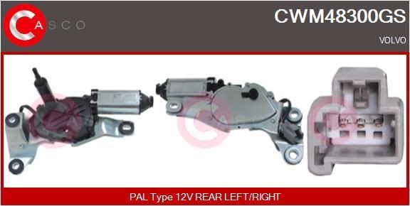 CASCO Motor de limpa-vidros CWM48300GS CASCO CWM48300GS Motor de limpa parabrisas Volvo v70 1 originais preço