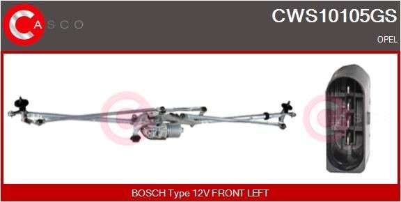 CASCO Ruitenreinigingssysteem CWS10105GS CWS10105GS Ruitenwisser mechaniek CASCO OPEL COMBO