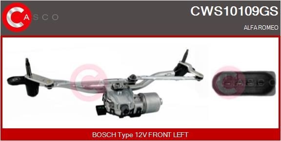 Window Wiper System CASCO CWS10109GS CASCO CWS10109GS 2009 ALFA ROMEO 147 wiper linkage replacement