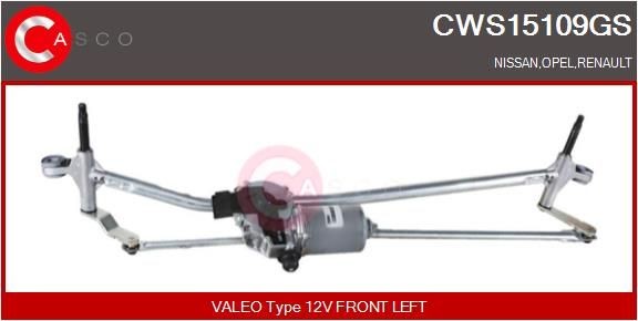 CASCO Dispositivo lavavetri CWS15109GS CASCO CWS15109GS Tiranteria tergicristallo Renault Master III Bus prezzo