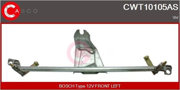 CASCO Stiklu tīrītāja sviru un stiepņu sistēma CWT10105AS Stiklu tīrītāja sviru un stiepņu sistēma CASCO AMAROK CWT10105AS lēti