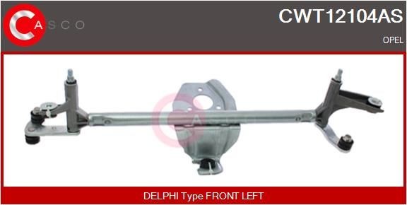 CASCO Ruitenwissermechaniek CWT12104AS CWT12104AS Ruitenwissermechanisme OPEL COMBO CASCO