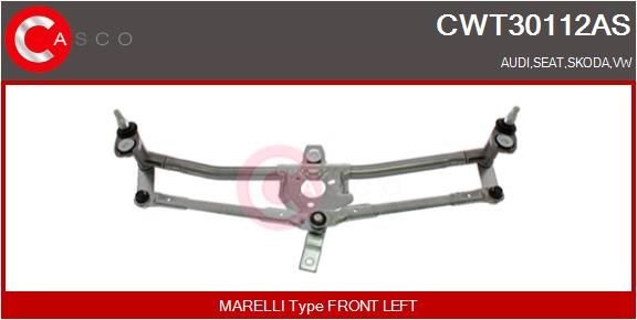 CASCO Ruitenwissermechaniek CWT30112AS Ruitenwisserstangen CASCO Volkswagen CWT30112AS