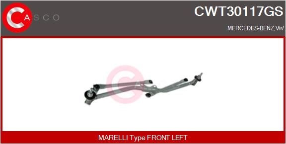 CASCO Ruitenwissermechaniek CWT30117GS CASCO Ruitenwissermechanisme Volkswagen CWT30117GS