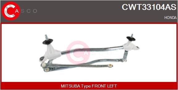 CASCO Ντίζες υαλοκαθαριστήρων CWT33104AS Μηχανισμός υαλοκαθαριστήρων CASCO Seat Mii CWT33104AS