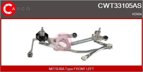 Ruitenwissermechaniek CASCO CWT33105AS CASCO CWT33105AS Ruitenwisser mechaniek HONDA JAZZ 2014