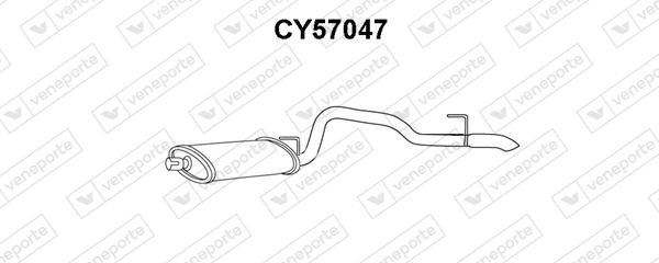 Rear silencer VENEPORTE CY57047 VENEPORTE CY57047 Jeep WRANGLER 2025 Silencer price