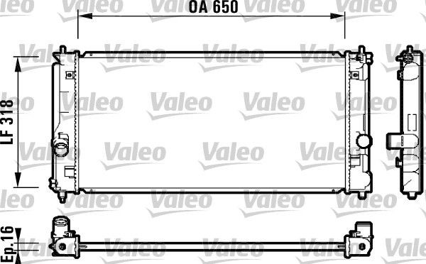 Radiateur du moteur VALEO 732417 VALEO 732417: Module de refroidissement Toyota MR 2 2006