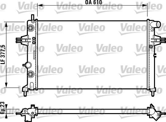 VALEO Ψυγείο, ψύξη κινητήρα 732549 732549 Ψυγειο νερου CHEVROLET CORVETTE VALEO