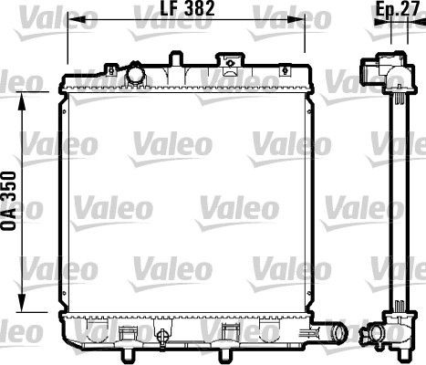 VALEO Radiateur 732726 VALEO 732726 Koelmodule Mazda MX 5 nc prijs
