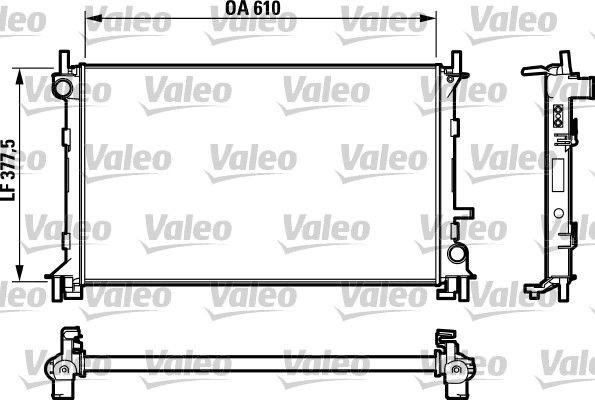 VALEO Radiator, motorkjøling 732732 Radiator VALEO 850 732732 billige