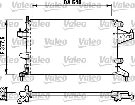 VALEO Radiateur 732825 VALEO 732825 Radiateur Opel Commodore B goedkoop