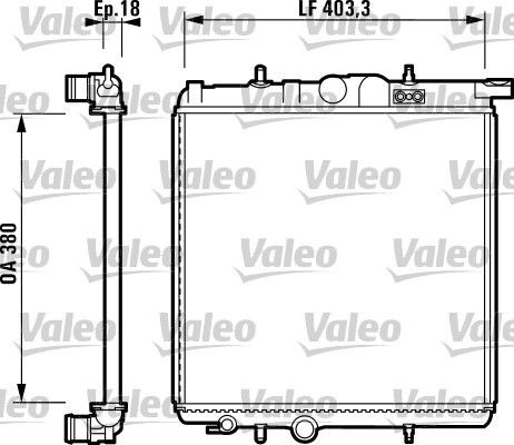 VALEO Radiatore motore 732885 732885 costo Radiatore PEUGEOT 307 VALEO