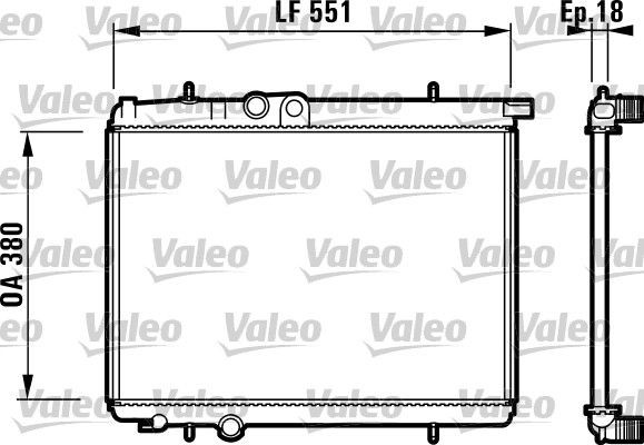 VALEO Radiateur du moteur 732886 Radiateur liquide de refroidissement VALEO C8 732886 pas cher