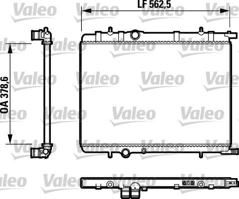 Radiaator, mootorijahutus VALEO 732892 VALEO 732892: Mootori radiaator Peugeot 307 2012