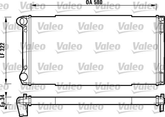 VALEO Radiateur du moteur 732913 Radiateur moteur VALEO LANCIA 732913