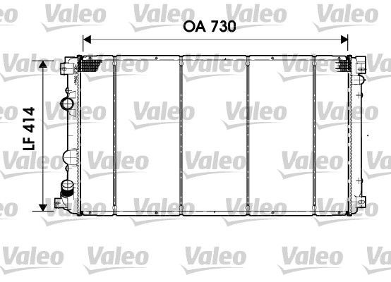 VALEO Chladič motora 732919 Chladič vody VALEO MONTEREY 732919 lacné