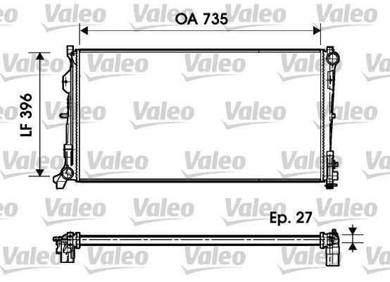 VALEO Chladič motora 732956 cena Chladič motora GREAT WALL 732956 VALEO