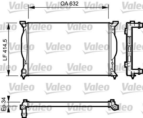 VALEO Chladič motora 732963 VALEO 732963 Chladič motora Seat Exeo st za nízku cenu