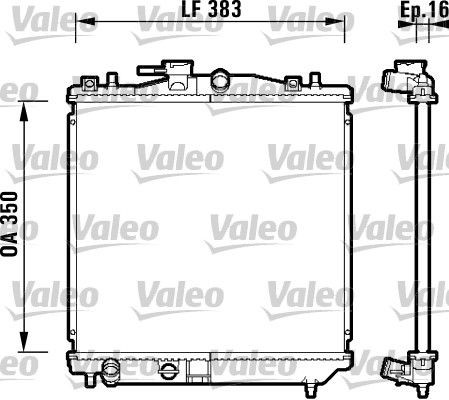 VALEO Ψυγείο, ψύξη κινητήρα 734157 VALEO 734157 Ψυγείο, ψύξη κινητήρα