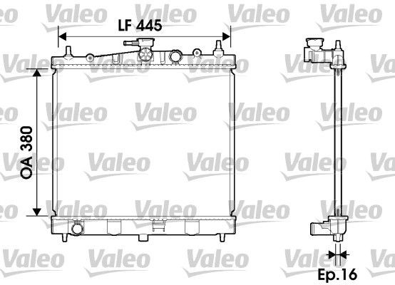 Engine radiator VALEO 734246 VALEO 734246 2007 RENAULT MODUS radiator replacement