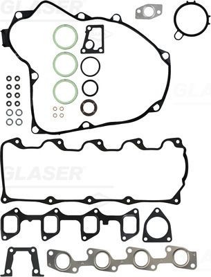 GLASER Kit guarnizioni, Testata D31458-03 GLASER D31458-03 Kit guarnizioni testata Hiace Van (H100) prezzo