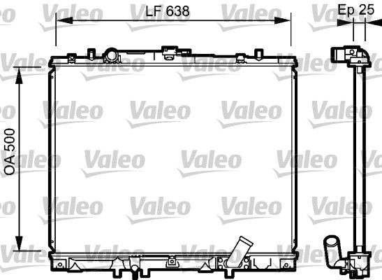 Radiaator, mootorijahutus VALEO 734424 VALEO 734424: Mootori jahutusradiaator Mitsubishi PAJERO SPORT 2020