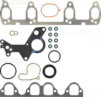 GLASER Pakkingsset, cilinderkop D38509-00 Volkswagen TOURAN Koppakkingset GLASER D38509-00